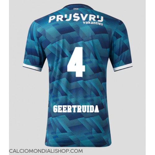 Maglie da calcio Feyenoord Lutsharel Geertruida #4 Seconda Maglia 2023-24 Manica Corta